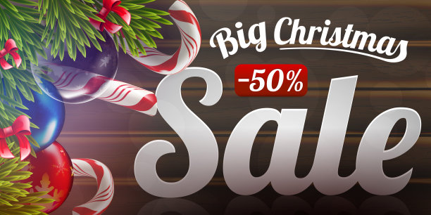 圣诞节促销海报