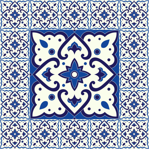 中式地板瓷砖图案