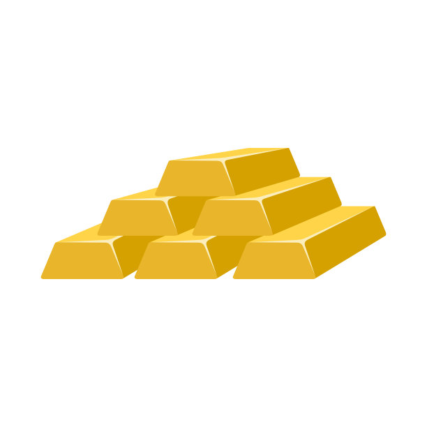 一堆金条,黄金,金融货币