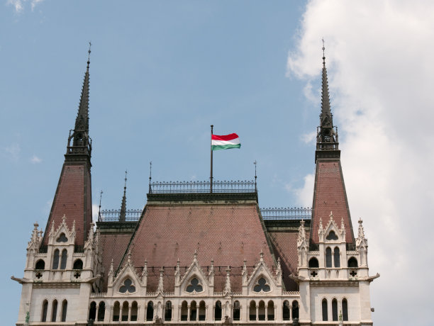 匈牙利城市建筑背景