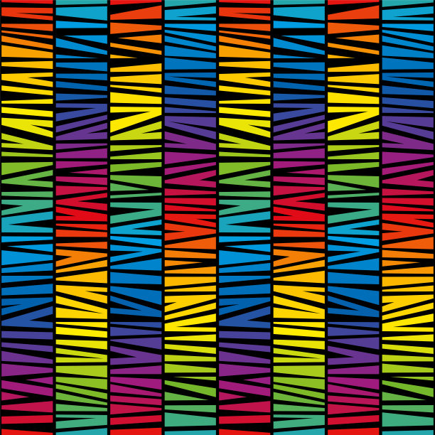 几何彩虹装饰矢量素材