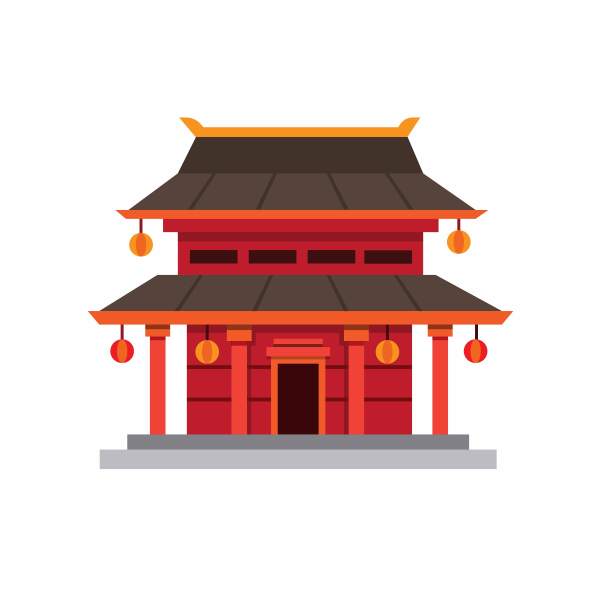 日本寺院大门