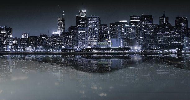 城市夜景效果图