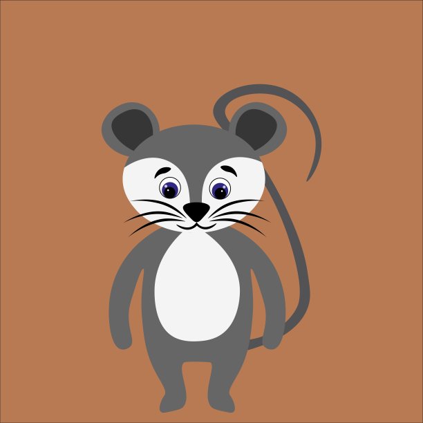 老鼠吉祥物logo