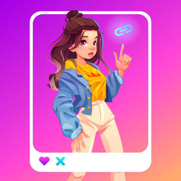 卡通女孩t恤图案