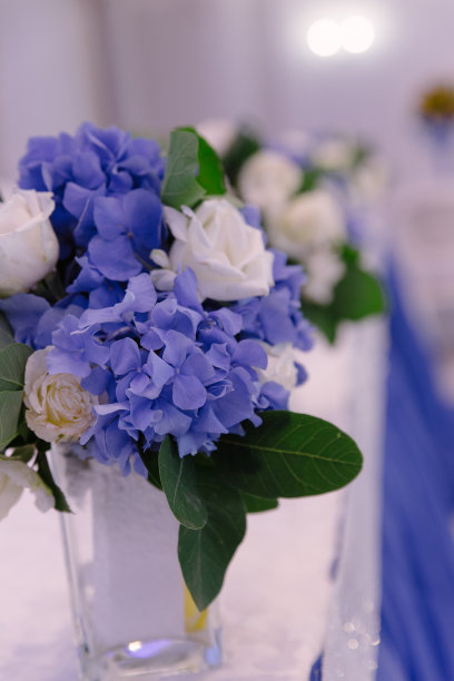 蓝紫色户外婚礼