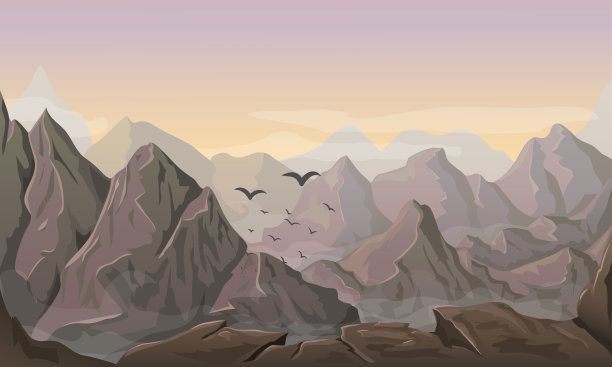 山崖阳光背景图