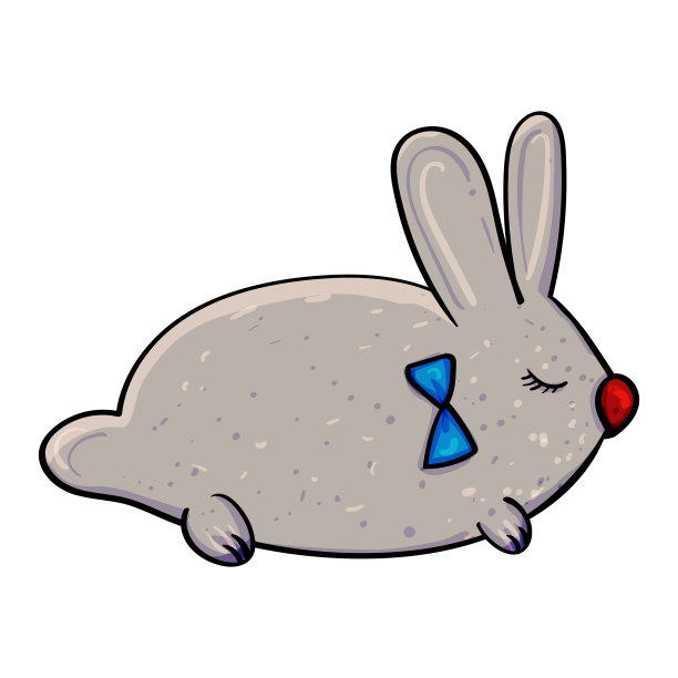小兔子矢量插画