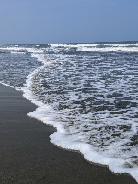 清新蓝色波浪背景