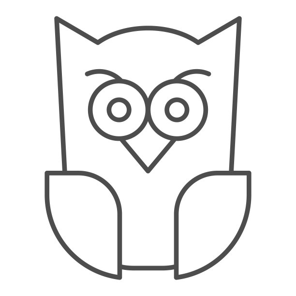 猫头鹰logo标志设计