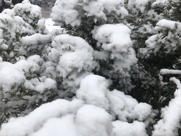 雪天抽象风景