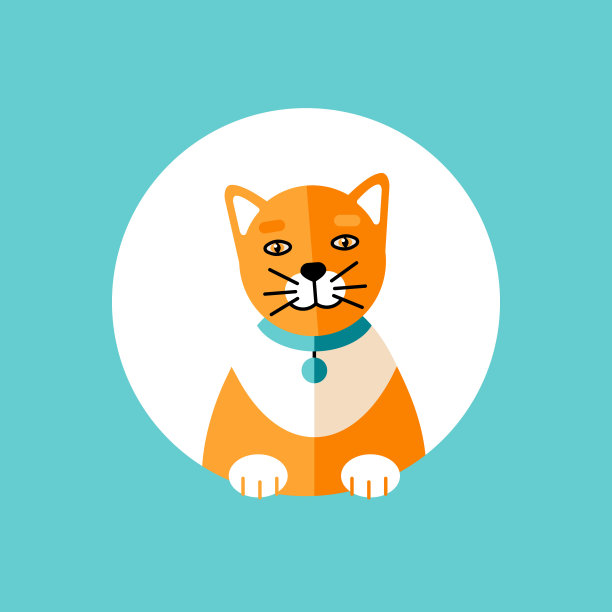 猫logo设计,宠物logo