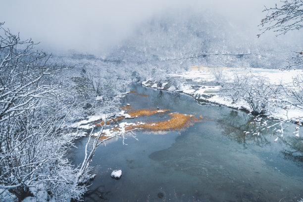 九寨沟的水