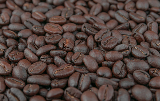咖啡豆摄影特写图片