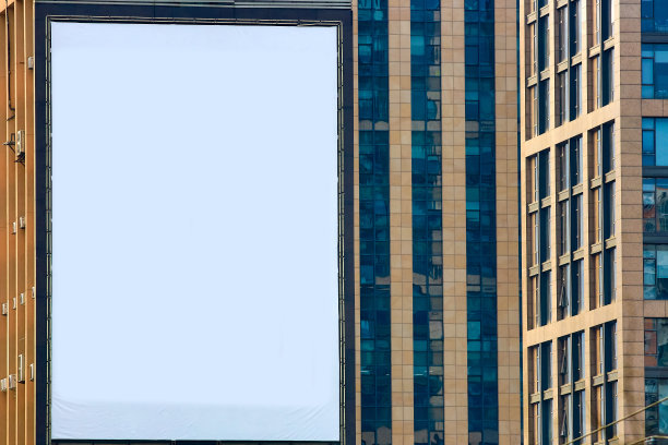 玻璃窗外墙广告