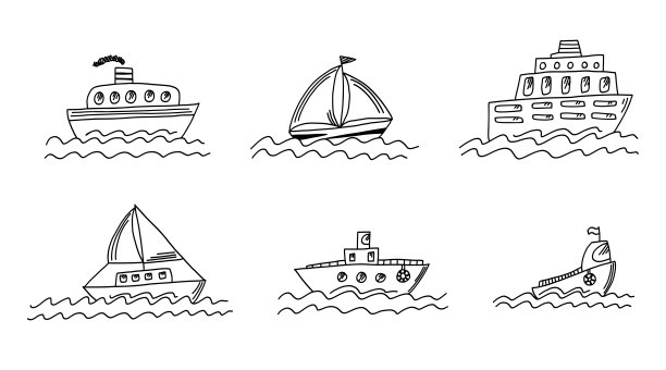 轮船游轮交通工具大海船只