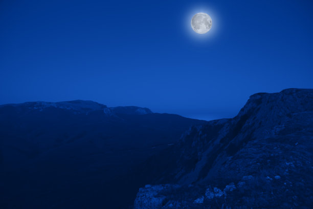 月亮山川山脉背景