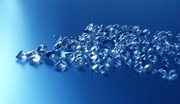 钻石蓝色背景