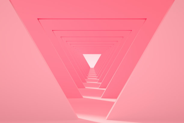粉红色走廊