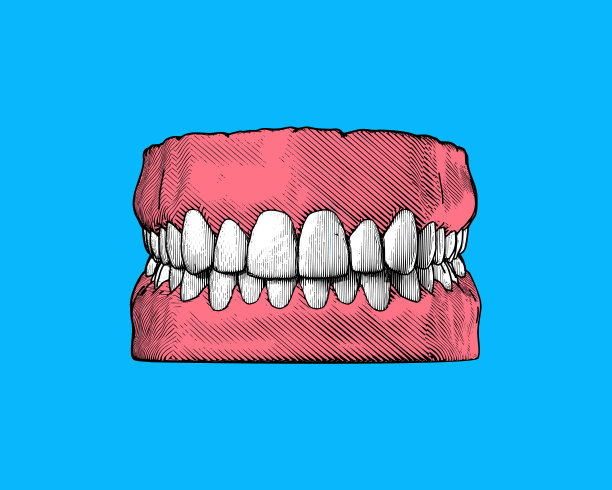关爱牙齿插画