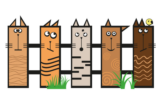 可爱矢量度假元素绿色