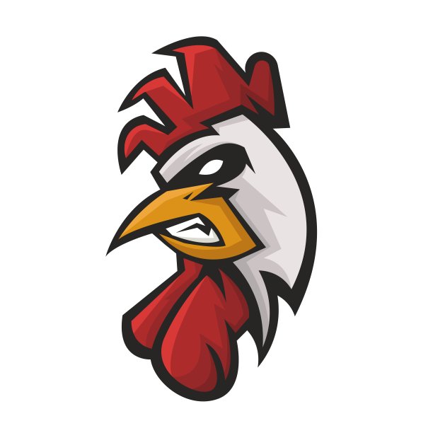 卡通公鸡logo