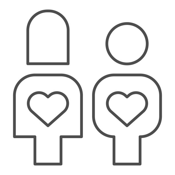 爱心logo人物标志
