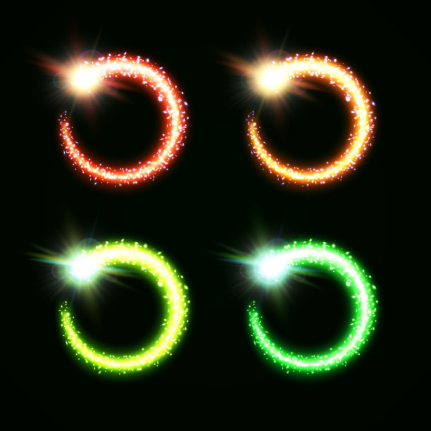 五彩斑斓的光环