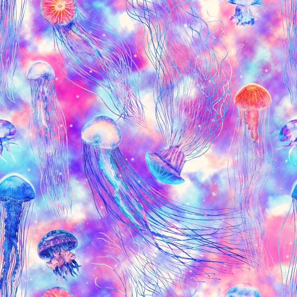 梦幻粉色水彩纹理背景