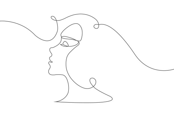 抽象人物矢量标志logo