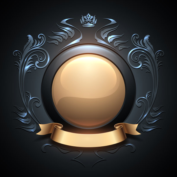 圆形古典花纹图案