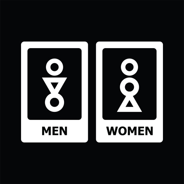 男女洗手间标识标牌