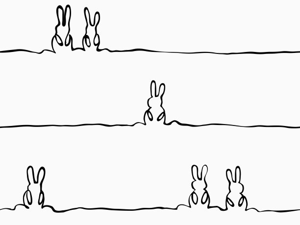 卡通兔子素材