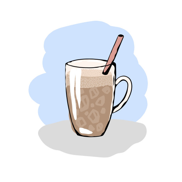 牛奶杯logo