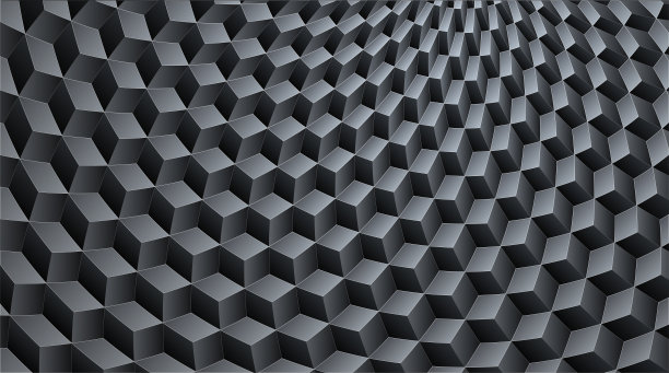 灰色立体几何拼接抽象高清背景