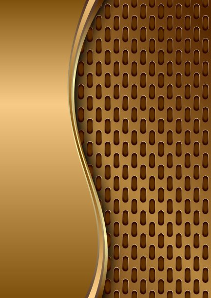 金色抽象格子纹