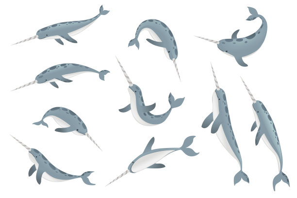 鲸卡通logo