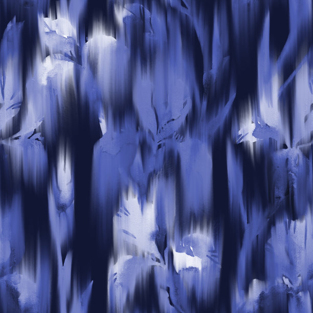抽象水彩花卉花纹
