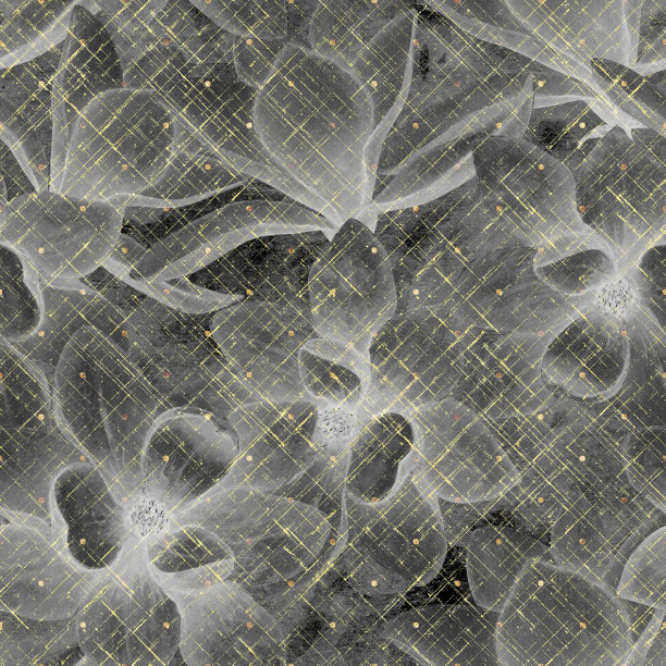 金色几何线条无缝图案