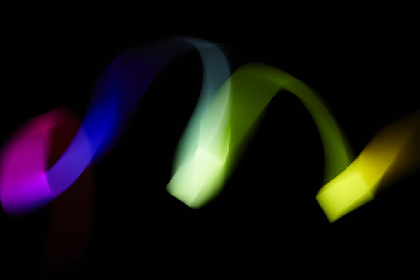 炫彩动感光线抽象背景图