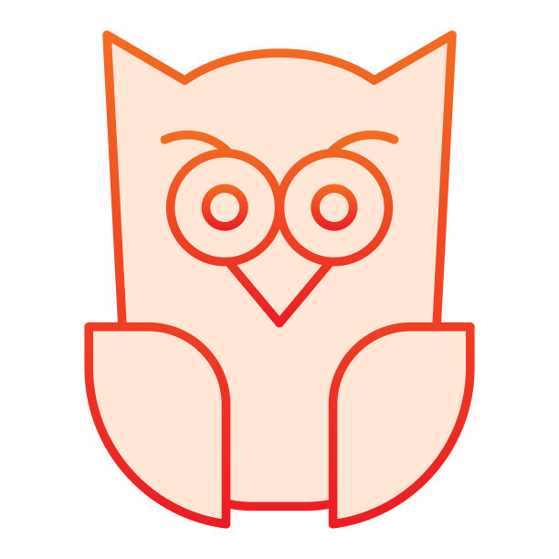 猫头鹰标志设计,logo设计