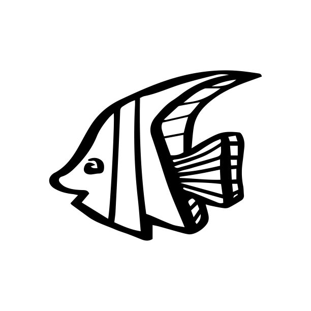 可爱鱼标志设计