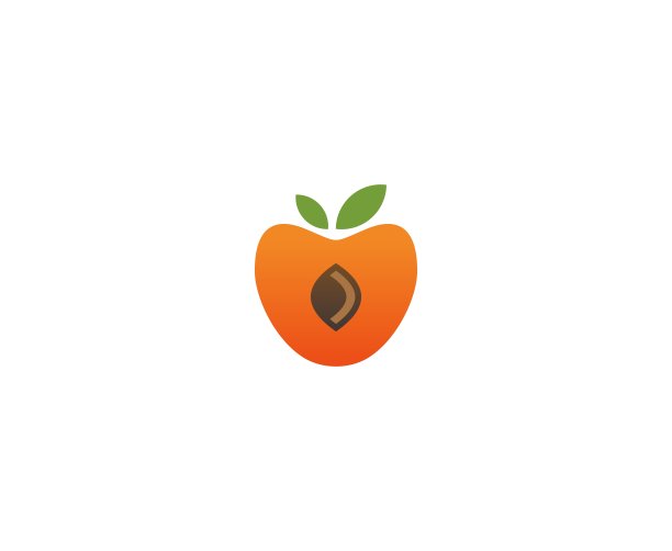 桃子logo标志