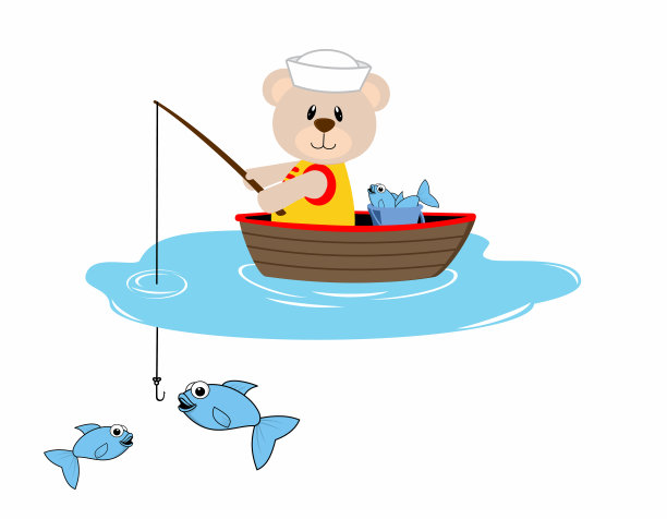渔民插画