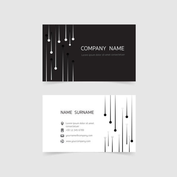 简约极简简洁纹理名片