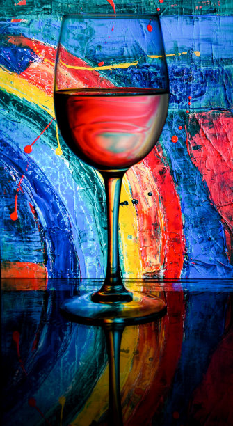 酒吧抽象玻璃