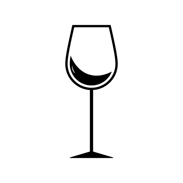 红酒杯logo
