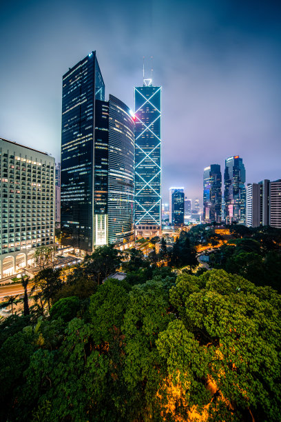 香港都市夜景