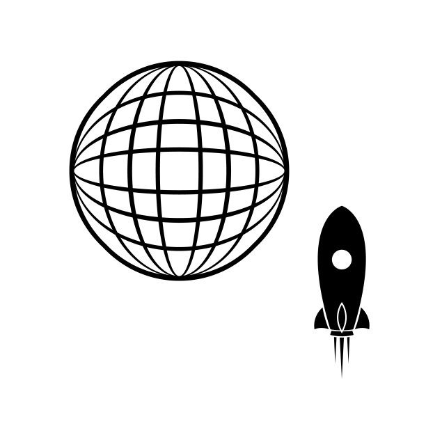 扁平化太空星球元素icon