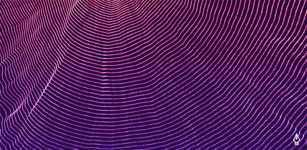 渐变的紫色波浪